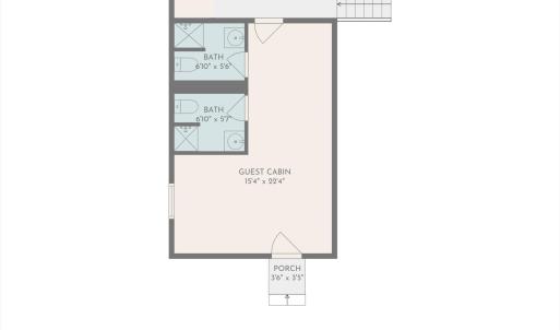Guest Cabin 2 Floor Plan