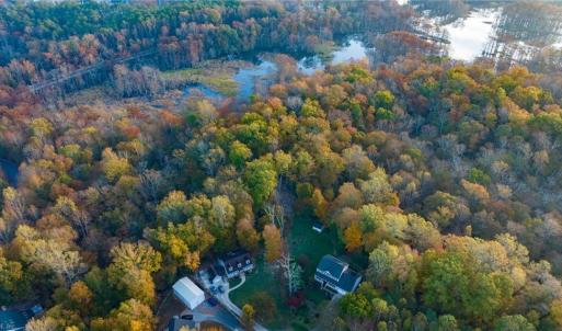 Aerial view of property with Diacsund Creek in the background