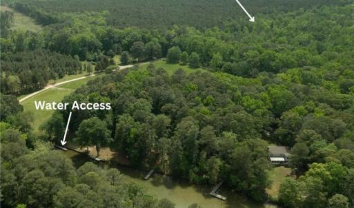 Aerial View of Proximity of 5.84 Acres to Water Access