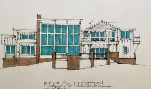 Rear of proposed house