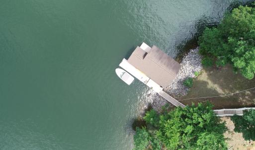 Aerial view of dock