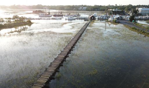 500 ft commercial dock at high tide