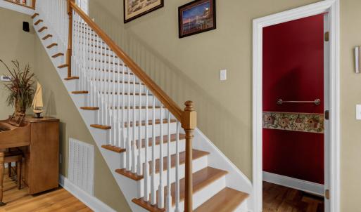 Hardwood Staircase Leads to...