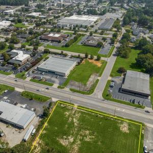 Aerial Lot to Surrounding Business outli