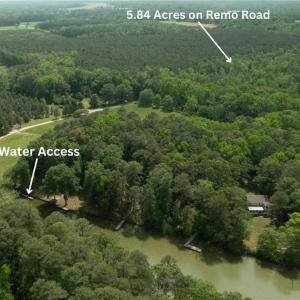 Aerial View of Proximity of 5.84 Acres to Water Access