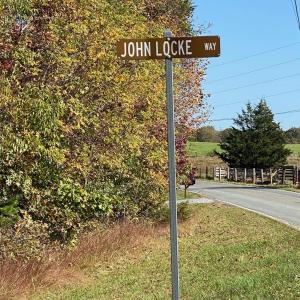 John Locke Way Road Sign