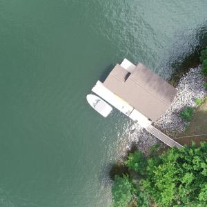 Aerial view of dock