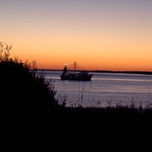 seabrook boat sunset
