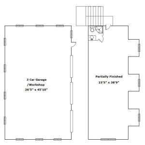 Apartment-Garage Floor Plan