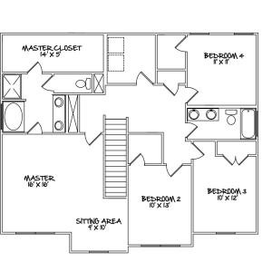 Mansfield second floor plan