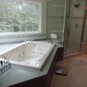 Primary bath on second floor-jetted tub