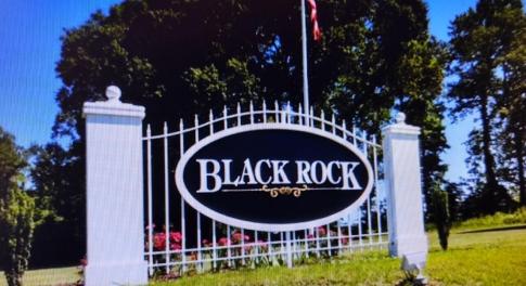 Black Rock entry sign