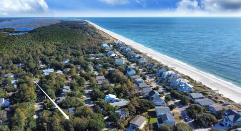 Drone / aerial view featuring a water view and a v